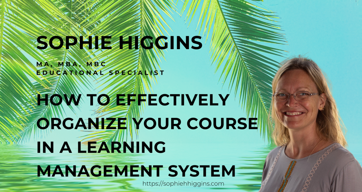 How to Effectively Organize Your Course in a Learning Management&nbsp;System